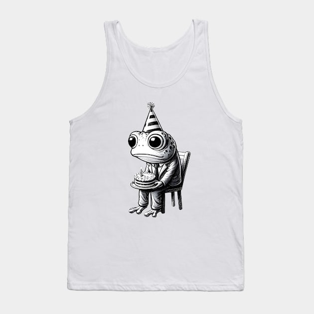 Sad frog Happy birthday Tank Top by beangeerie